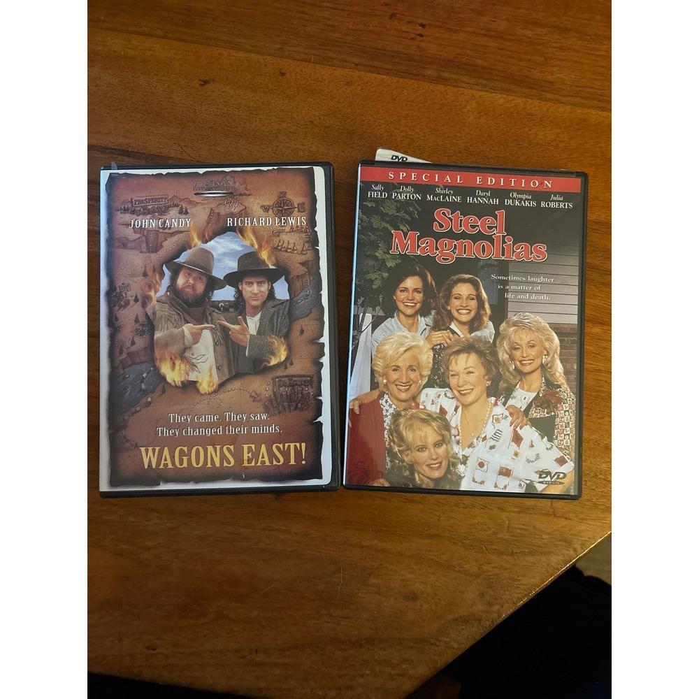 Wagons East! and Steel Magnolias DVD Set John Candy Dolly Parton Julia Roberts